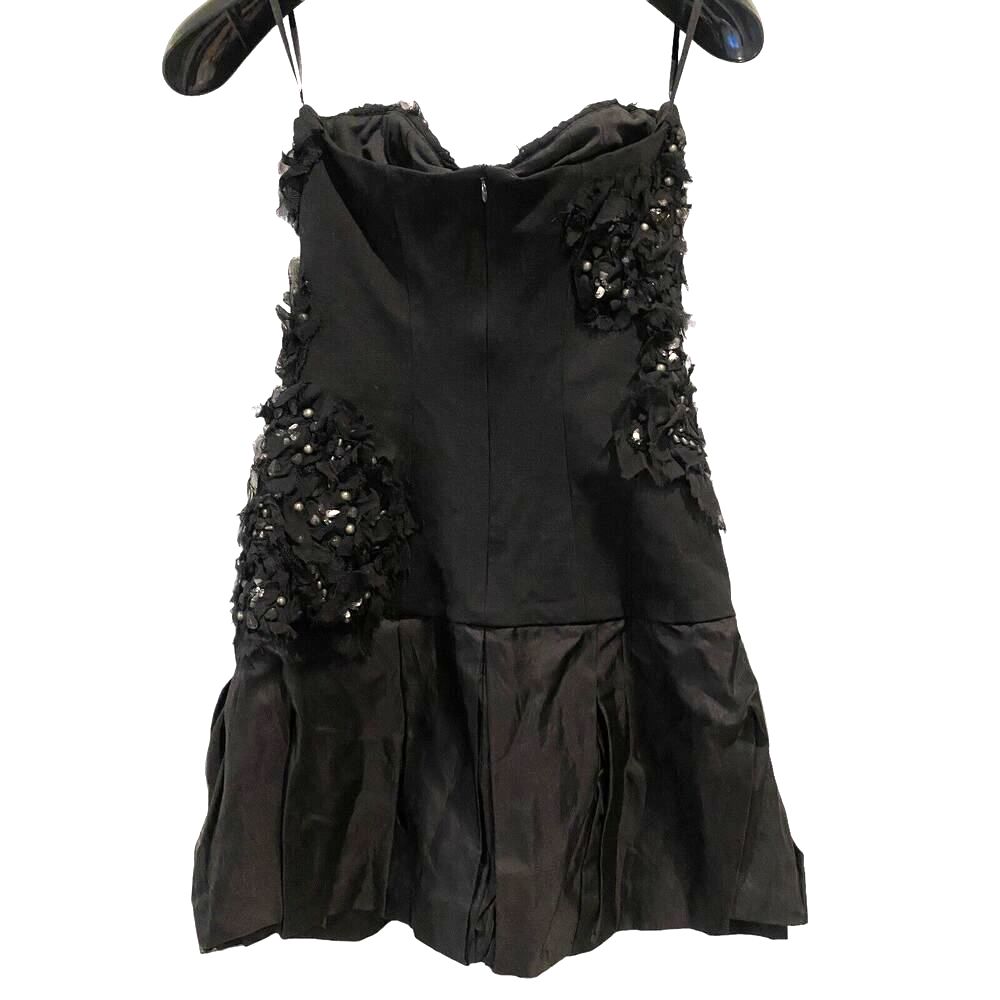 Nwt Camilla And Marc Runway Black Lace Bustier Mini Dress Size 4 — image 4 of 8